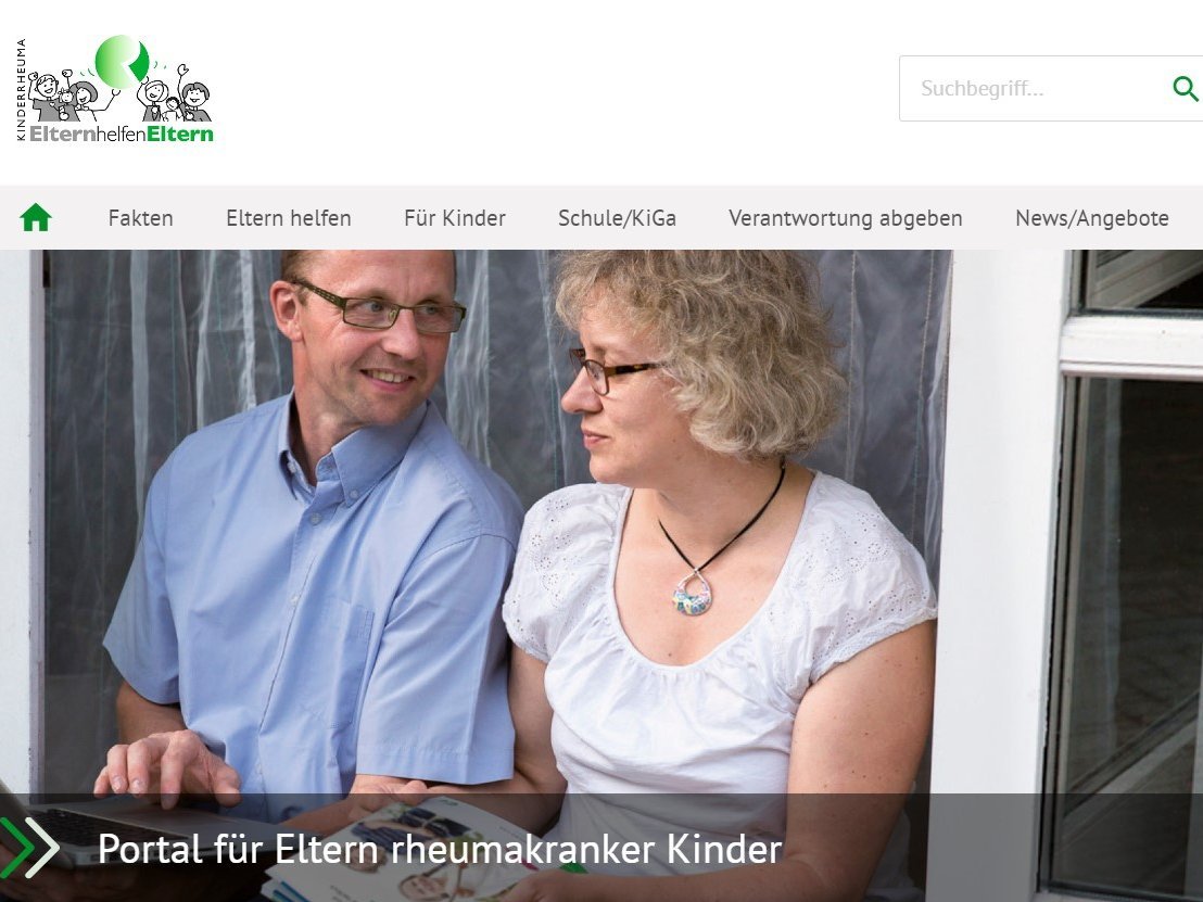 Internetportal für Eltern rheumakranker Kinder