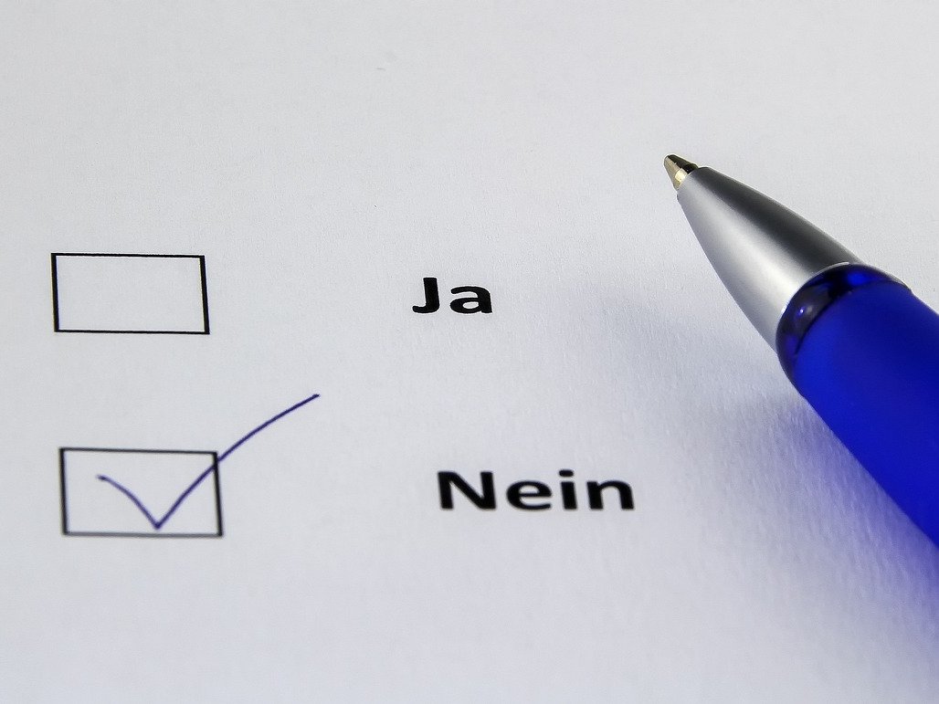 Ja Nein-Auswahl Ja Nein-Auswahl